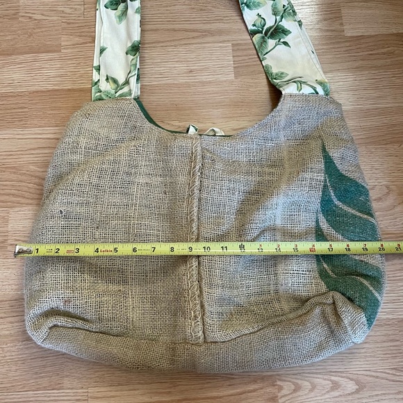 Upcycled Unique Handmade One of a Kind Satchel Tote Bag /Carryall Made in Haiti - Picture 3 of 9